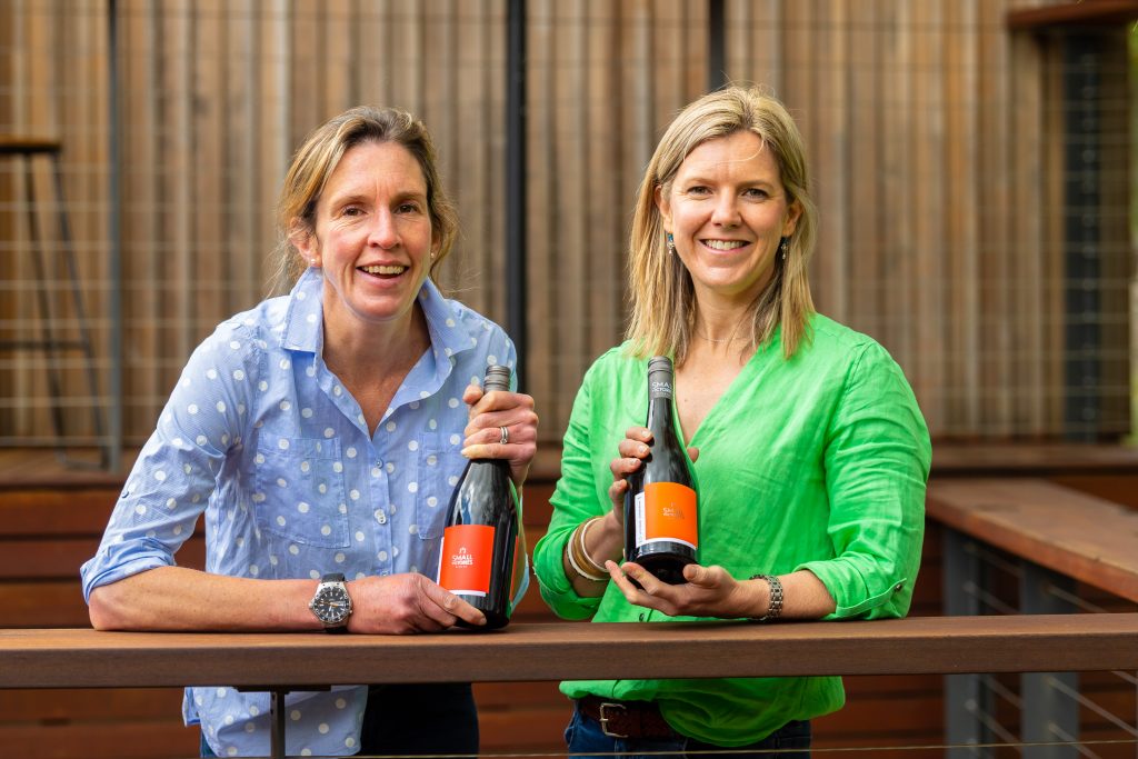 Jules and Bec with Sangiovese and Grenache