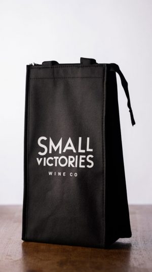Small Victories wine cooler bag