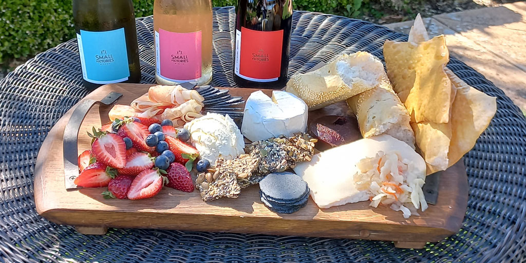Ultimate cheese board with Barossa Valley Cheese Company and Small Victories wine matches