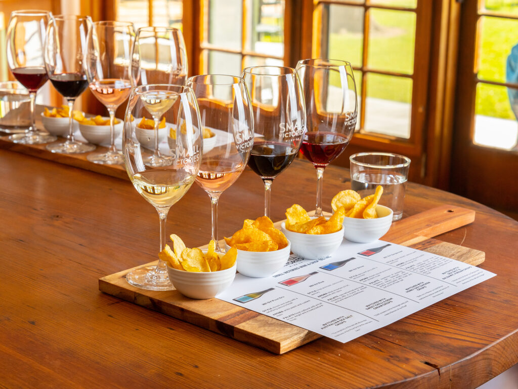 Small Victories wine + potato crisp tasting experience Barossa Valley Winery